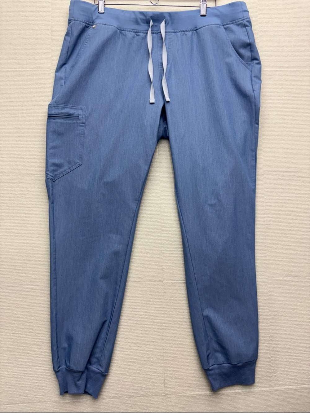 Figs Women's Slate Blue Drawstring Jumpsuit Pants
